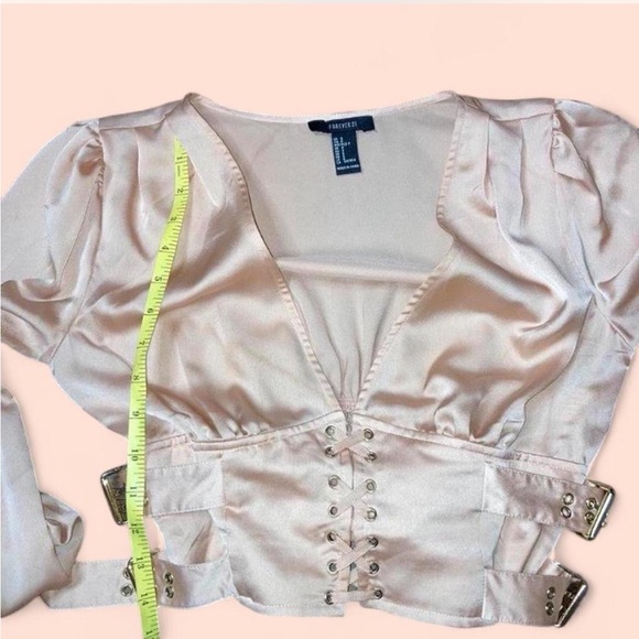 Forever21 Deep V-neck Crop Top Small - Picture 14 of 16